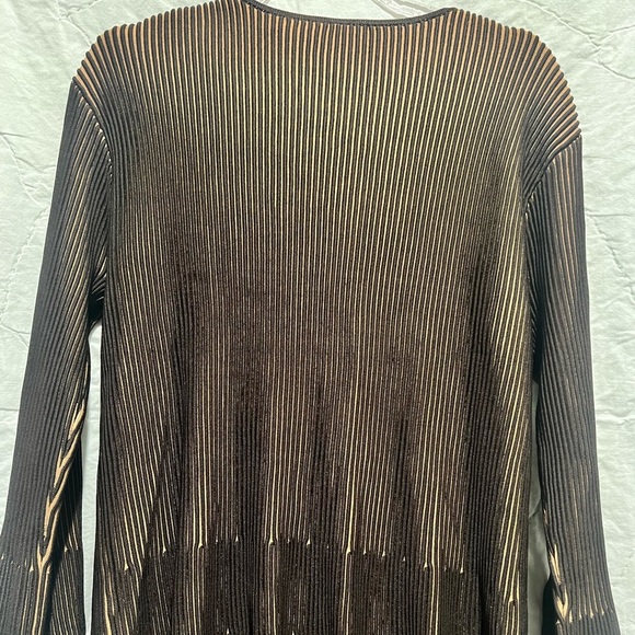 Doncaster Collection Sleeveless Dress Med and Cardigan Small, Color Dark Brown - Picture 6 of 14